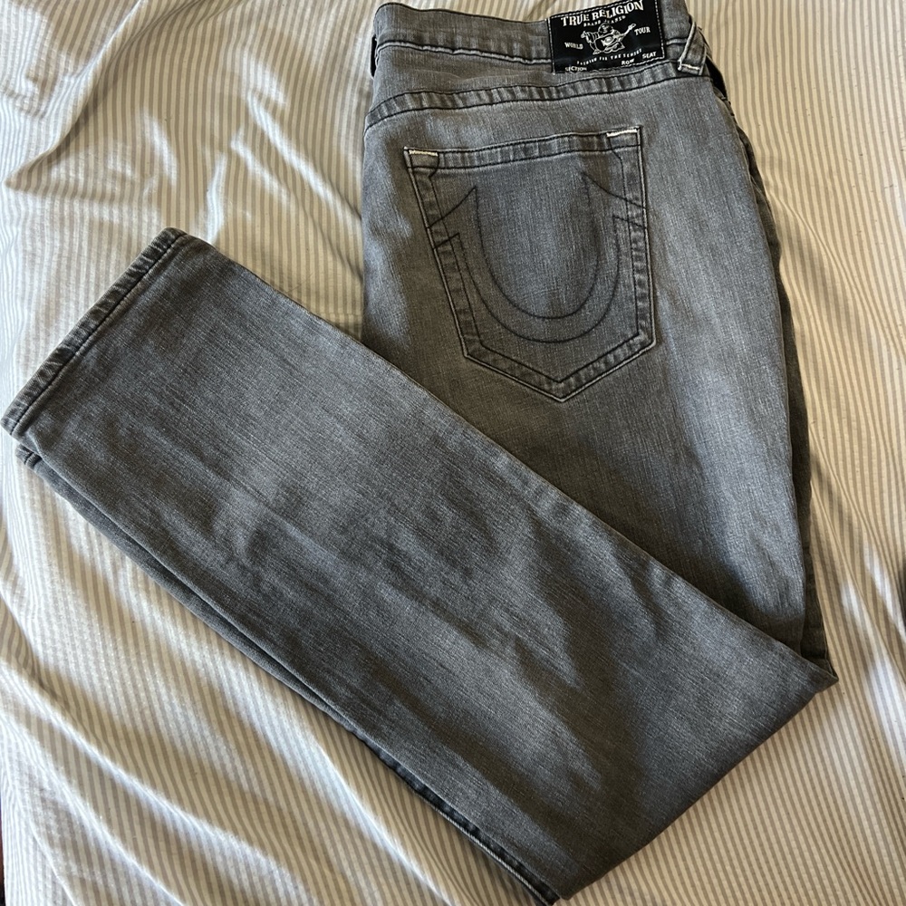 True Religion Charcoal Denim Pants